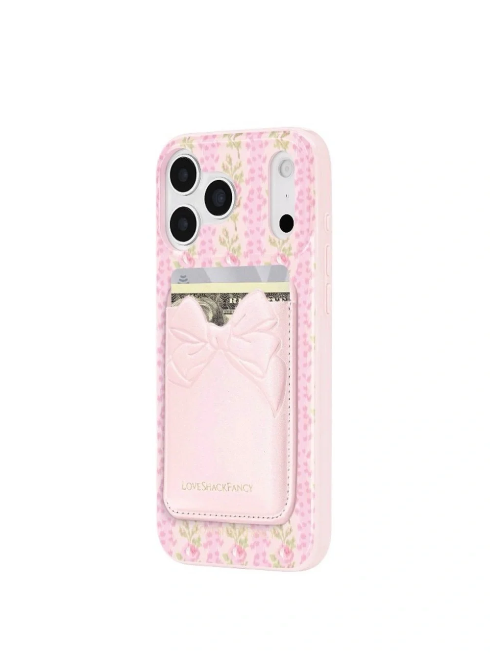 LoveShackFancy x Target Case-mate Pink Floral Card Wallet iPhone Case with Bow
